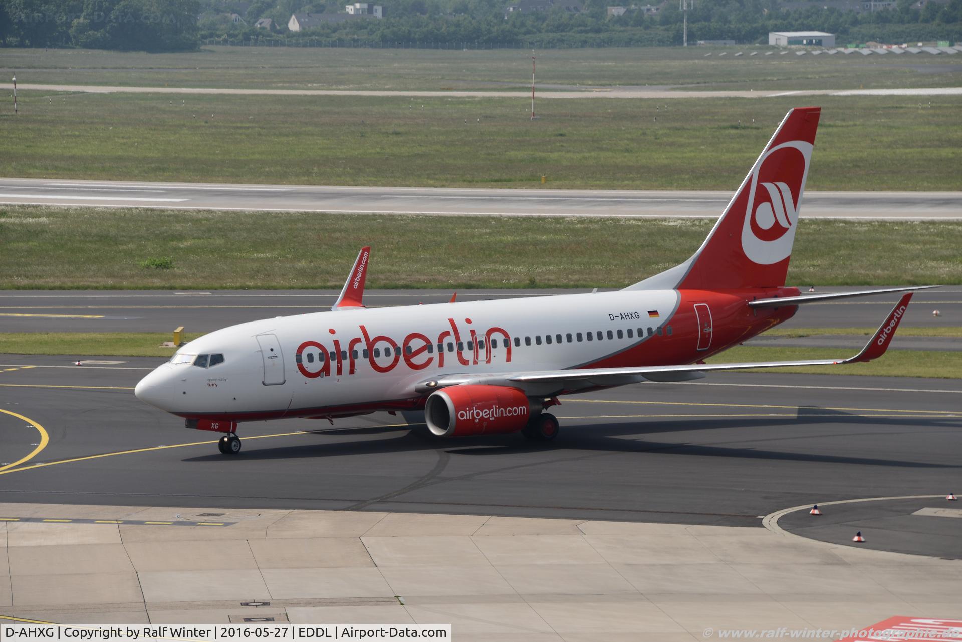 D-AHXG, 2008 Boeing 737-7K5 C/N 35140, Boeing 737-7K5(W) - AB BER Air Berlin opby TUIfly - 35140 - D-AHXG - 27.05.2016 - DUS