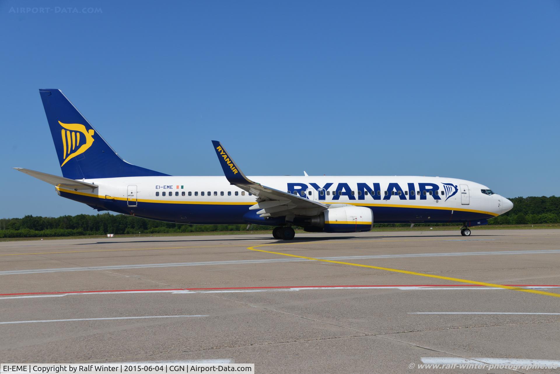 EI-EME, 2010 Boeing 737-8AS C/N 35029, Boeing 737-8AS(W) - FR RYR Ryanair - 35029 - EI-EME - 04.06.2015 - CGN