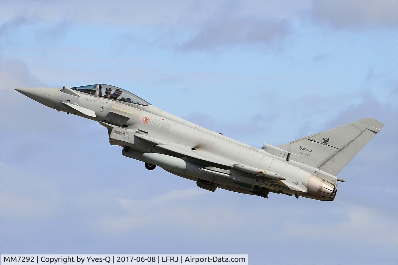 MM7292, Eurofighter EF-2000 Typhoon S C/N IS024, Eurofighter EF-2000 Typhoon S, Take off rwy 26, Landivisiau Naval Air Base (LFRJ) Tiger Meet 2017