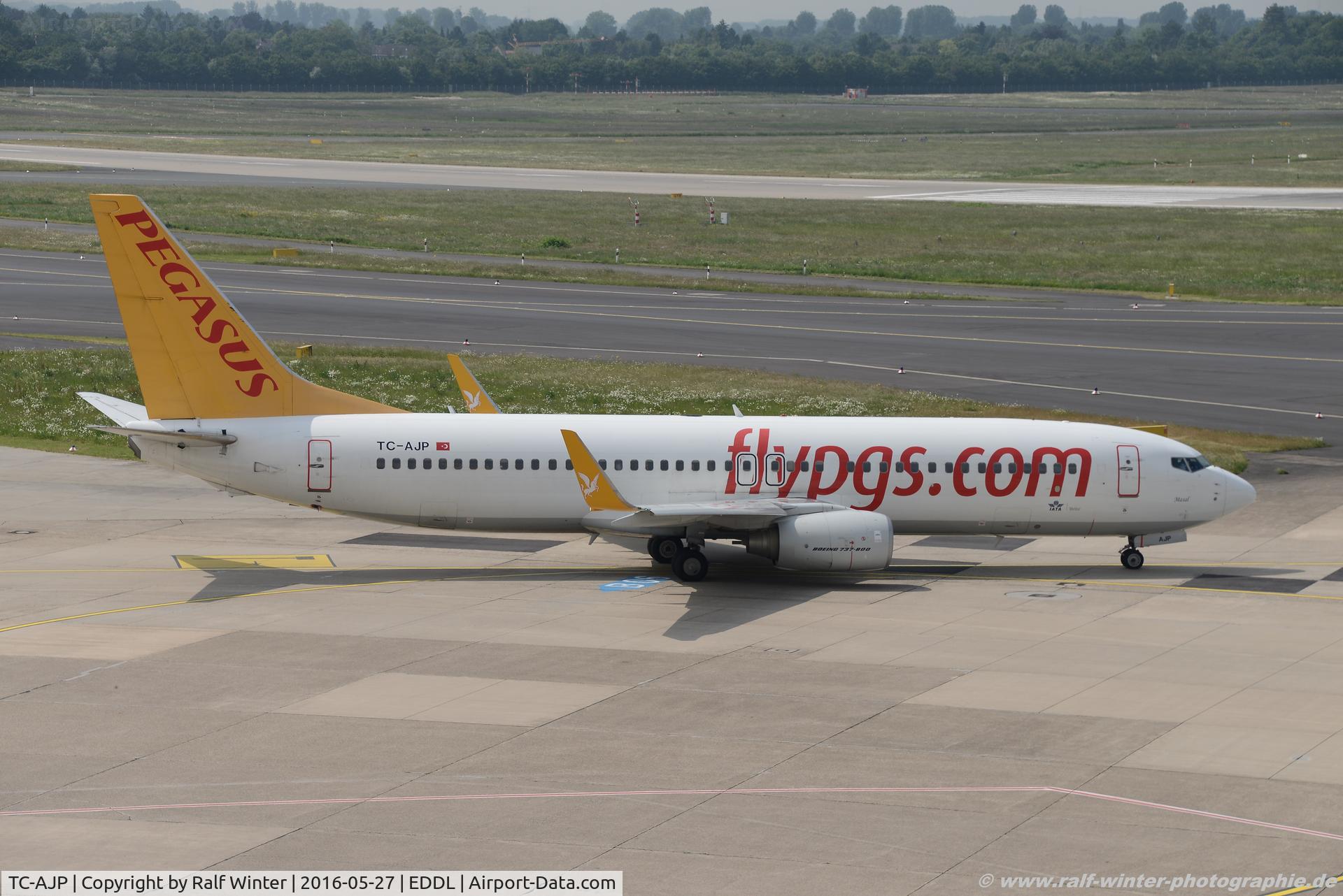 TC-AJP, 2011 Boeing 737-82R C/N 32735, Boeing 737-82R(W) - H9 PGT Pegasus Airlines 'Mascal' - 35983 - TC-AJP - 27.05.2016 - DUS