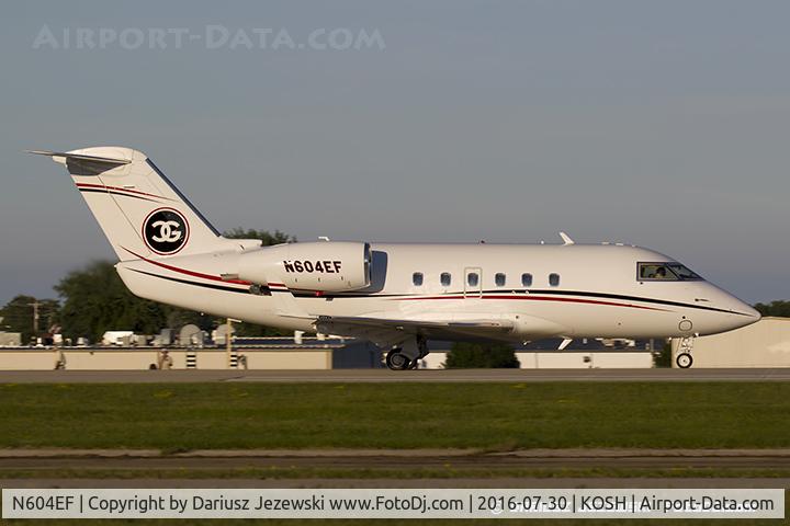 N604EF, 1982 Canadair Challenger 600 (CL-600-1A11) C/N 1068, Canadair CL-600 Challenger  C/N 1068, N604EF