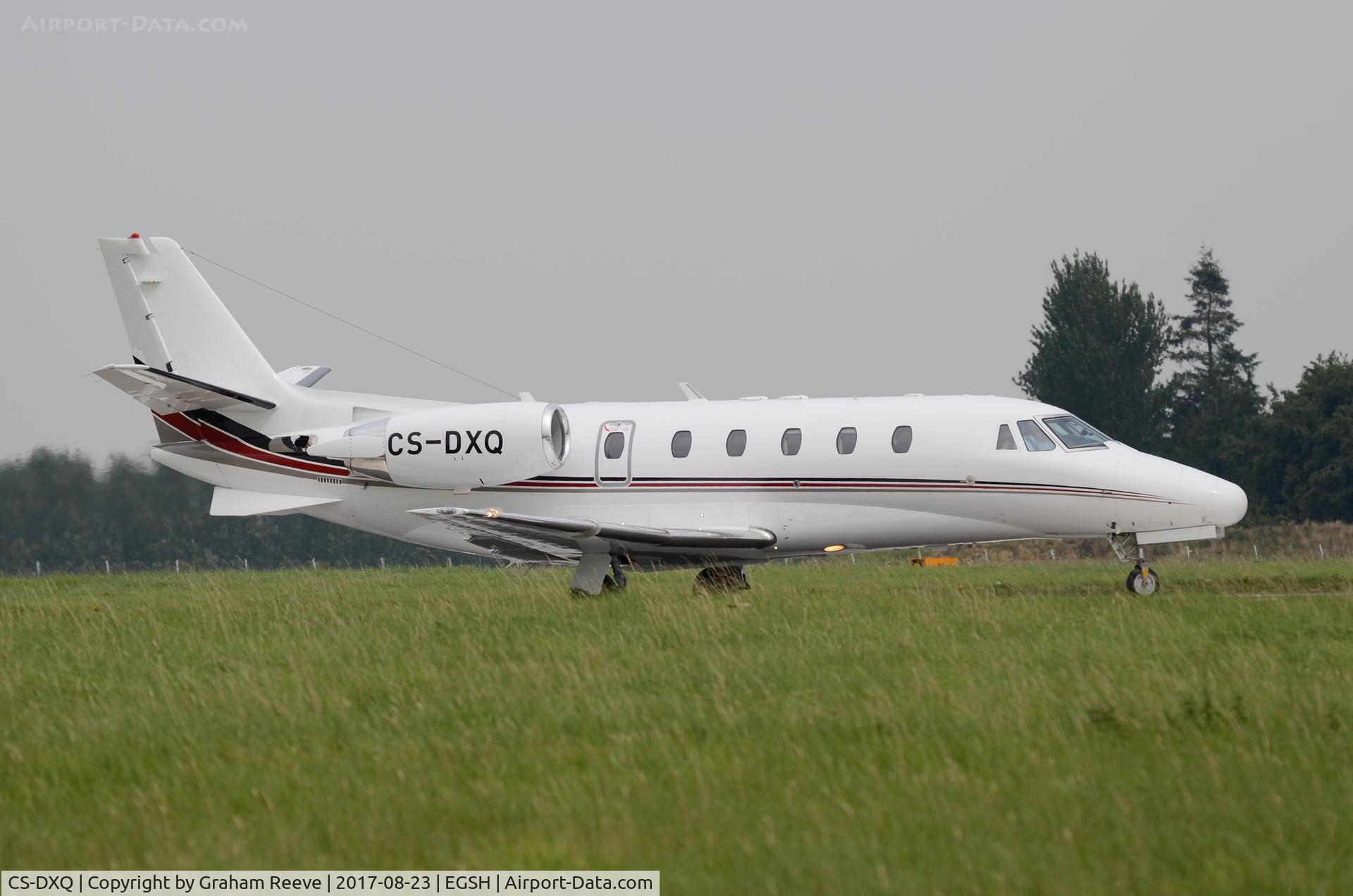 CS-DXQ, 2007 Cessna 560XL Citation XLS C/N 560-5704, Lined up on runway 