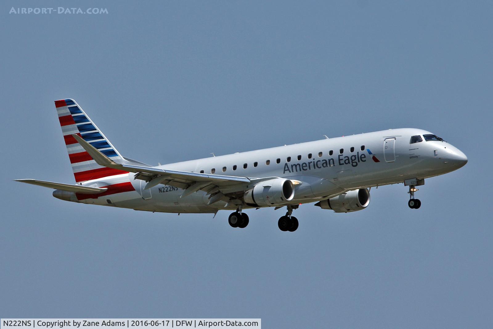 N222NS, 2015 Embraer 175LR (ERJ-170-200LR) C/N 17000528, Arriving at DFW Airport - Fort Worth, Texas