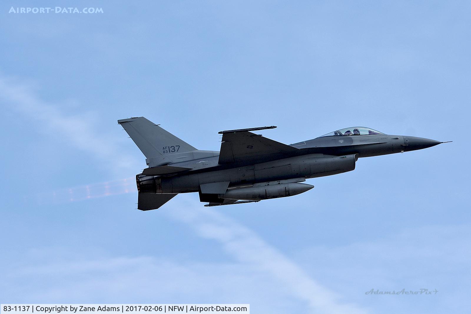 83-1137, 1983 General Dynamics F-16C Fighting Falcon C/N 5C-20, Departing Navy Fort Worth
