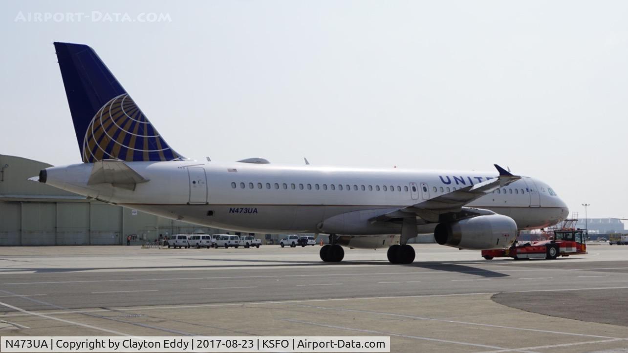 N473UA, 2001 Airbus A320-232 C/N 1469, SFO 2017.