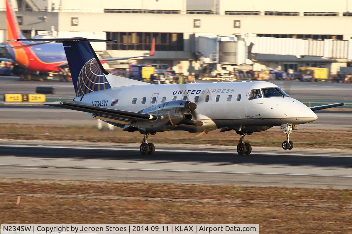 N234SW, 1996 Embraer EMB-120ER Brasilia C/N 120.308, KLAX