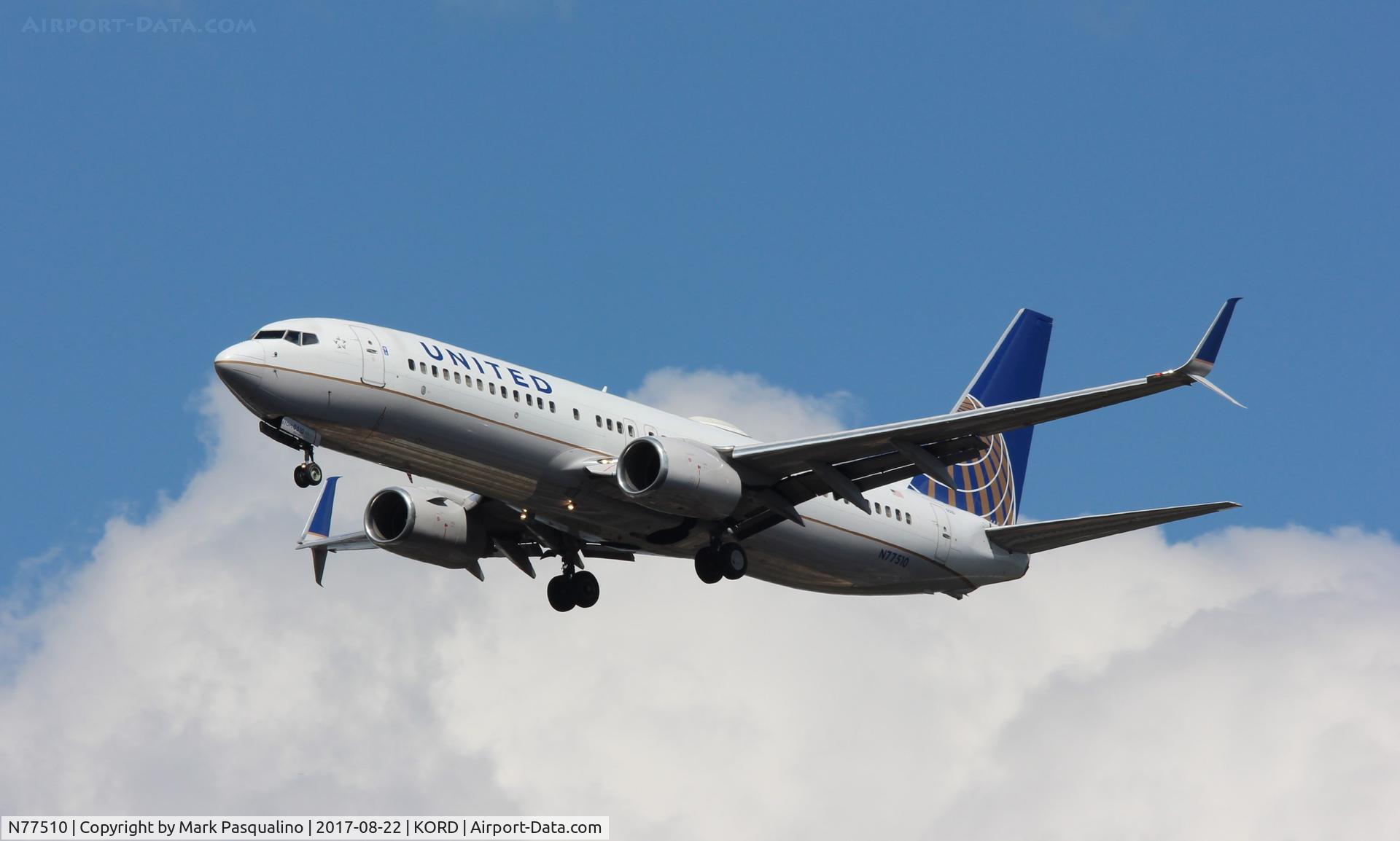 N77510, 2008 Boeing 737-824 C/N 32828, Boeing 737-800