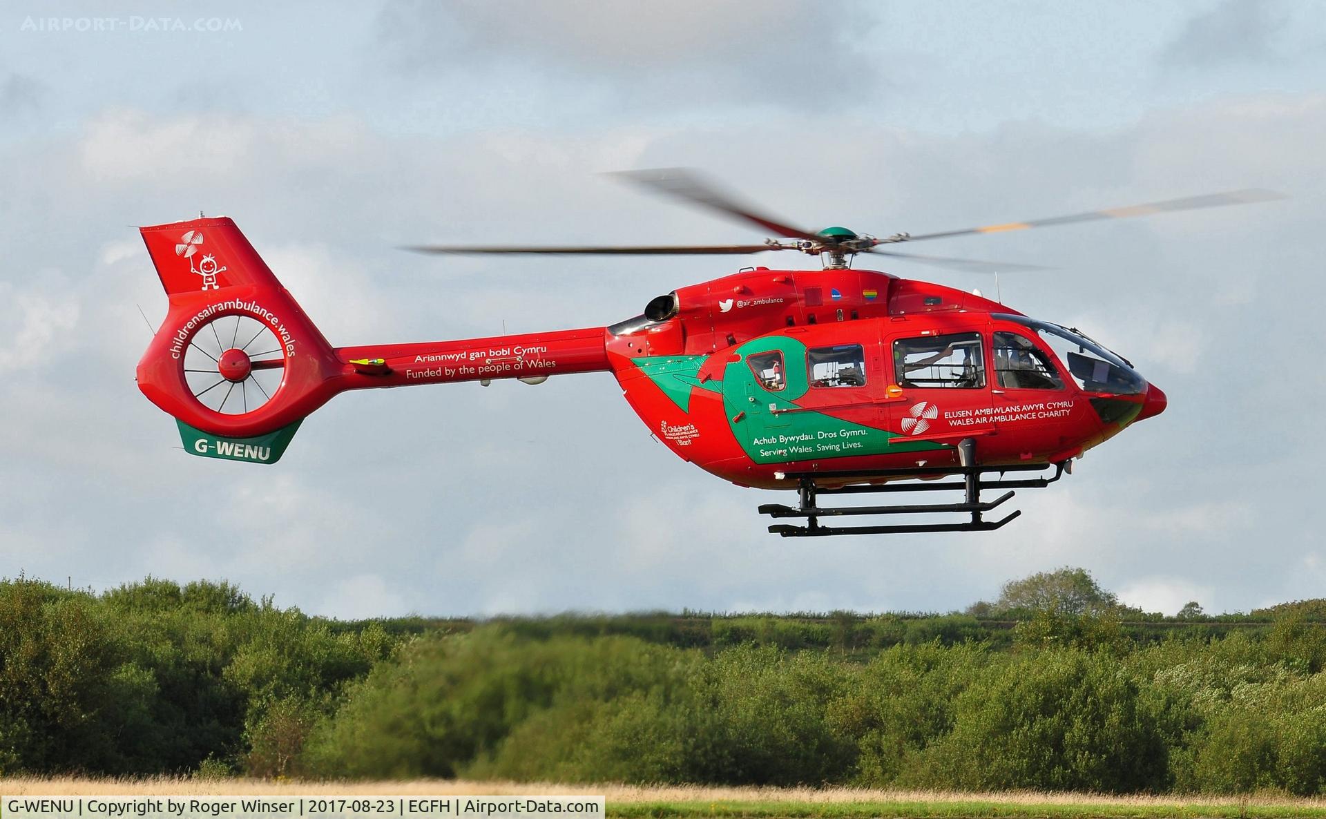 G-WENU, 2016 Airbus Helicopters H-145 (BK-117D-2) C/N 20112, Dafen Carmarthenshire based Wales Air Ambulance helicopter (Helimed 57).