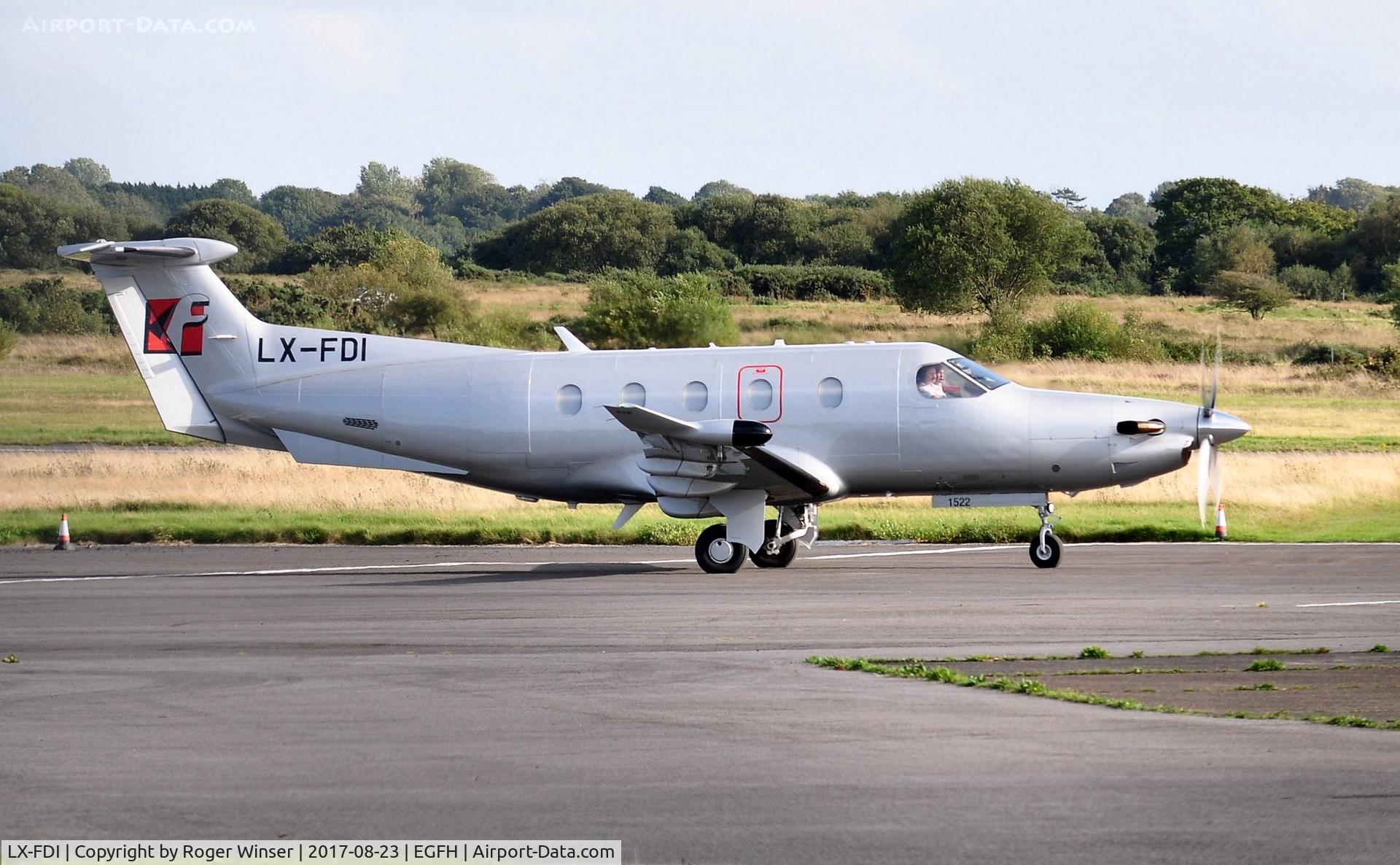 LX-FDI, 2015 Pilatus PC-12/47E C/N 1522, Visiting PC-12 operated by Jetfly Aviation.