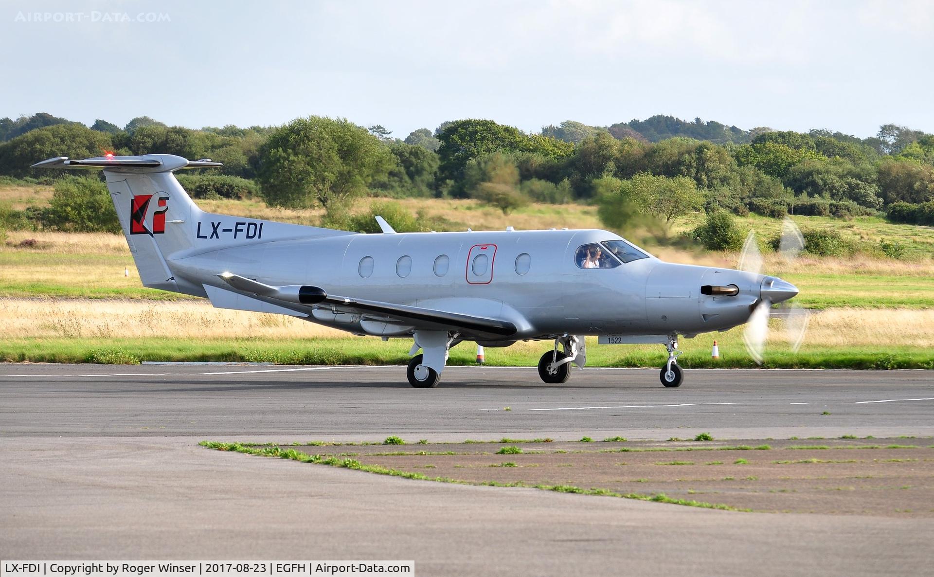 LX-FDI, 2015 Pilatus PC-12/47E C/N 1522, Visiting PC-12 operated by Jetfly Aviation.