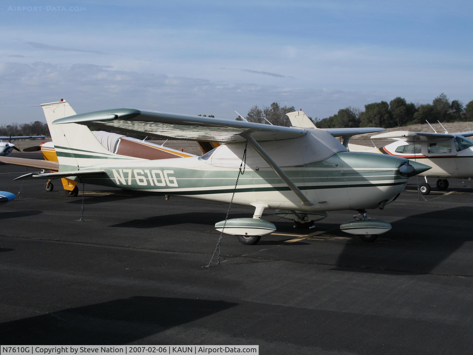 N7610G, 1970 Cessna 172L C/N 17259310, Locally-based 1970 Cessna 172L Skyhawk @ Auburn Municipal Airport, CA