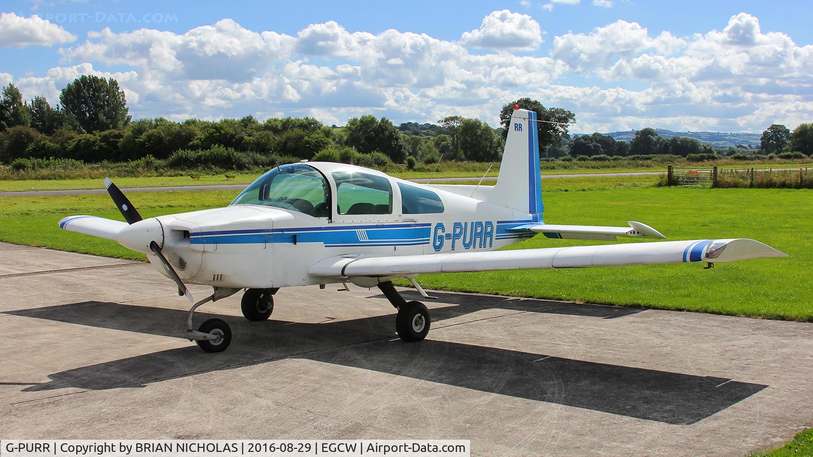 G-PURR, 1978 Grumman American AA-5A Cheetah C/N AA5A-0794, Day at Welshpool