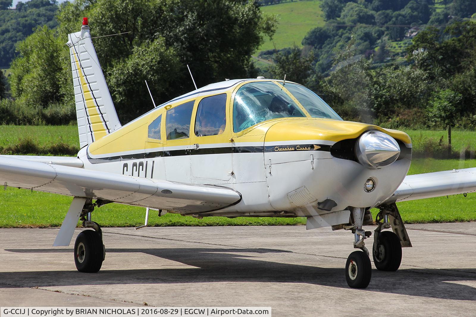 G-CCIJ, 1968 Piper PA-28R-180 Cherokee Arrow C/N 28R-30873, Day trip.