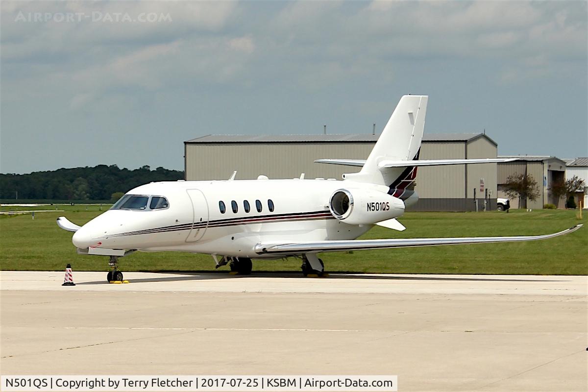 N501QS, 2016 Cessna 680A Citation Latitude C/N 680A-0037, At Sheboygan County Memorial Airport in Wisconsin
