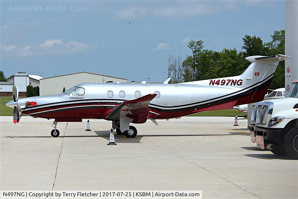 N497NG, 2014 Pilatus PC-12-47E C/N 1497, At Sheboygan County Memorial Airport in Wisconsin