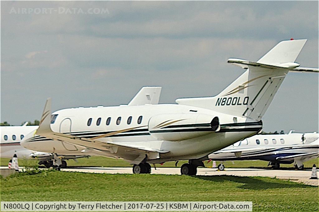 N800LQ, 2001 Raytheon Hawker 800XP C/N 258551, At Sheboygan County Memorial Airport in Wisconsin