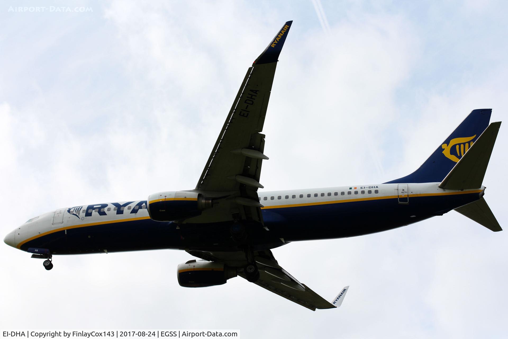 EI-DHA, 2005 Boeing 737-8AS C/N 33571, Landing at London Stansted (STN) from Dortmund (DTM) as FR1789