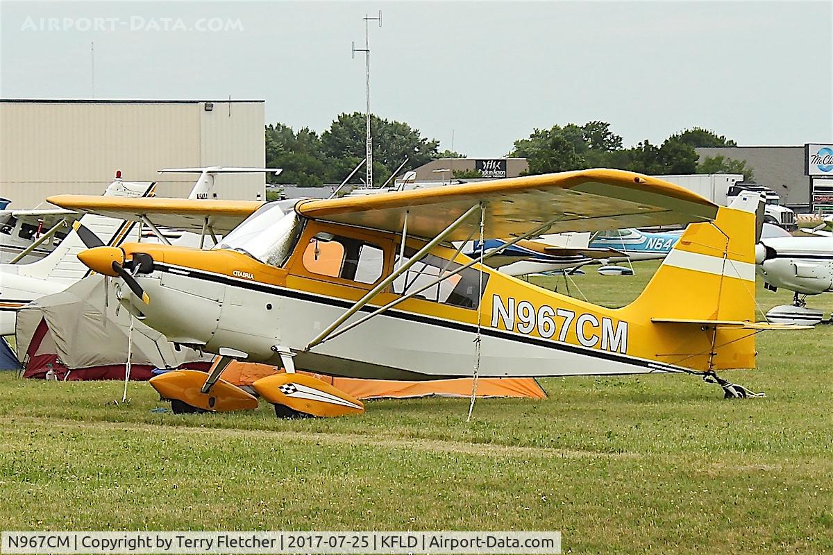 N967CM, 1972 Bellanca 7ECA Citabria C/N 833-72, At Fond du Lac County Airport