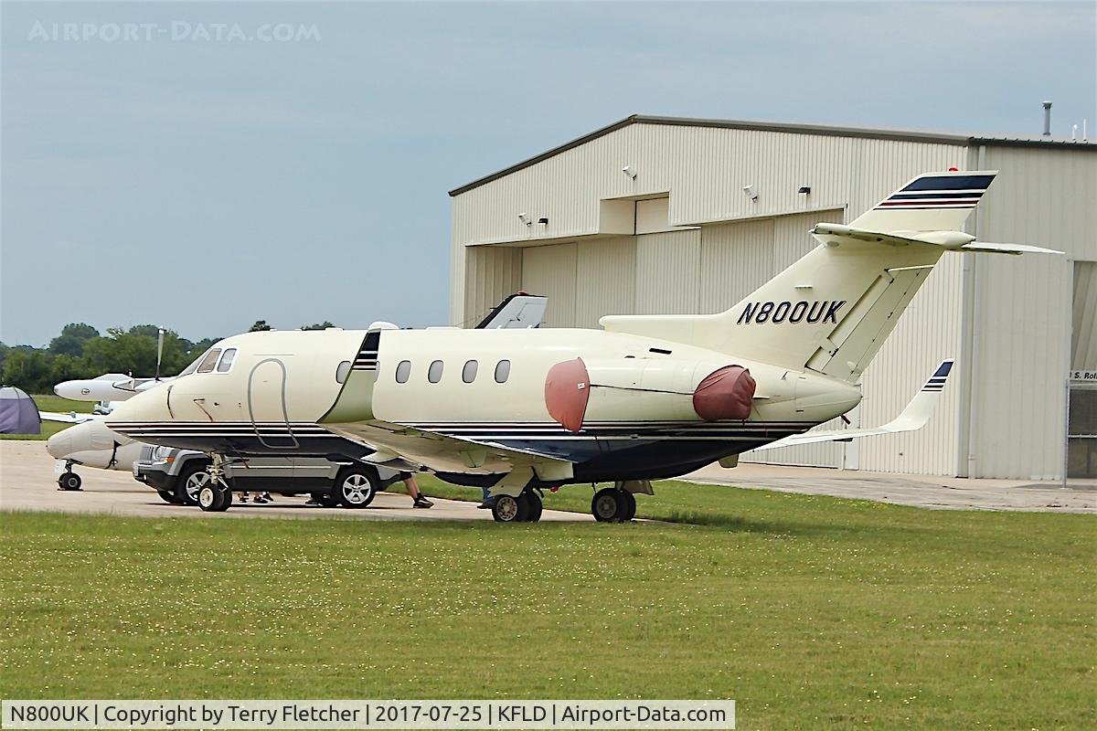 N800UK, 2002 Raytheon Hawker 800XP C/N 258577, At Fond du Lac County Airport