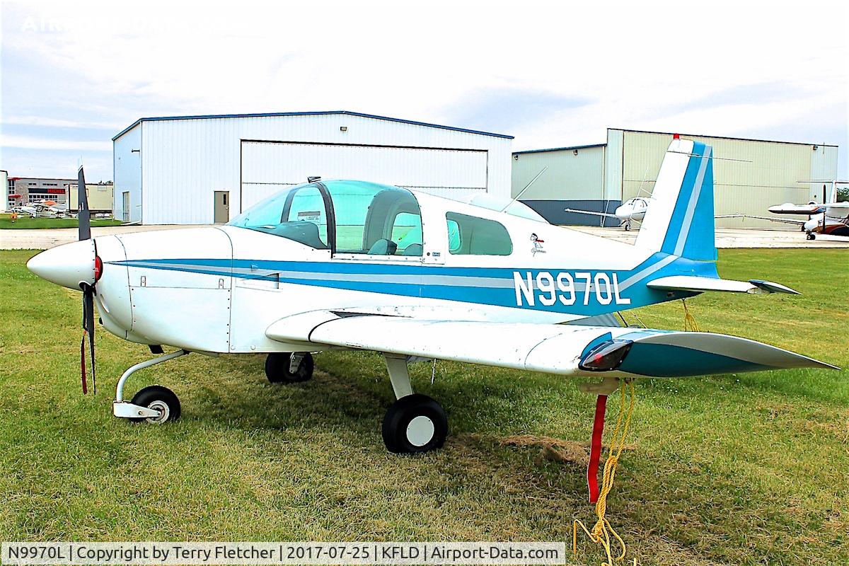 N9970L, 1973 Grumman American AA-1B Trainer C/N AA1B0270, At Fond du Lac County Airport