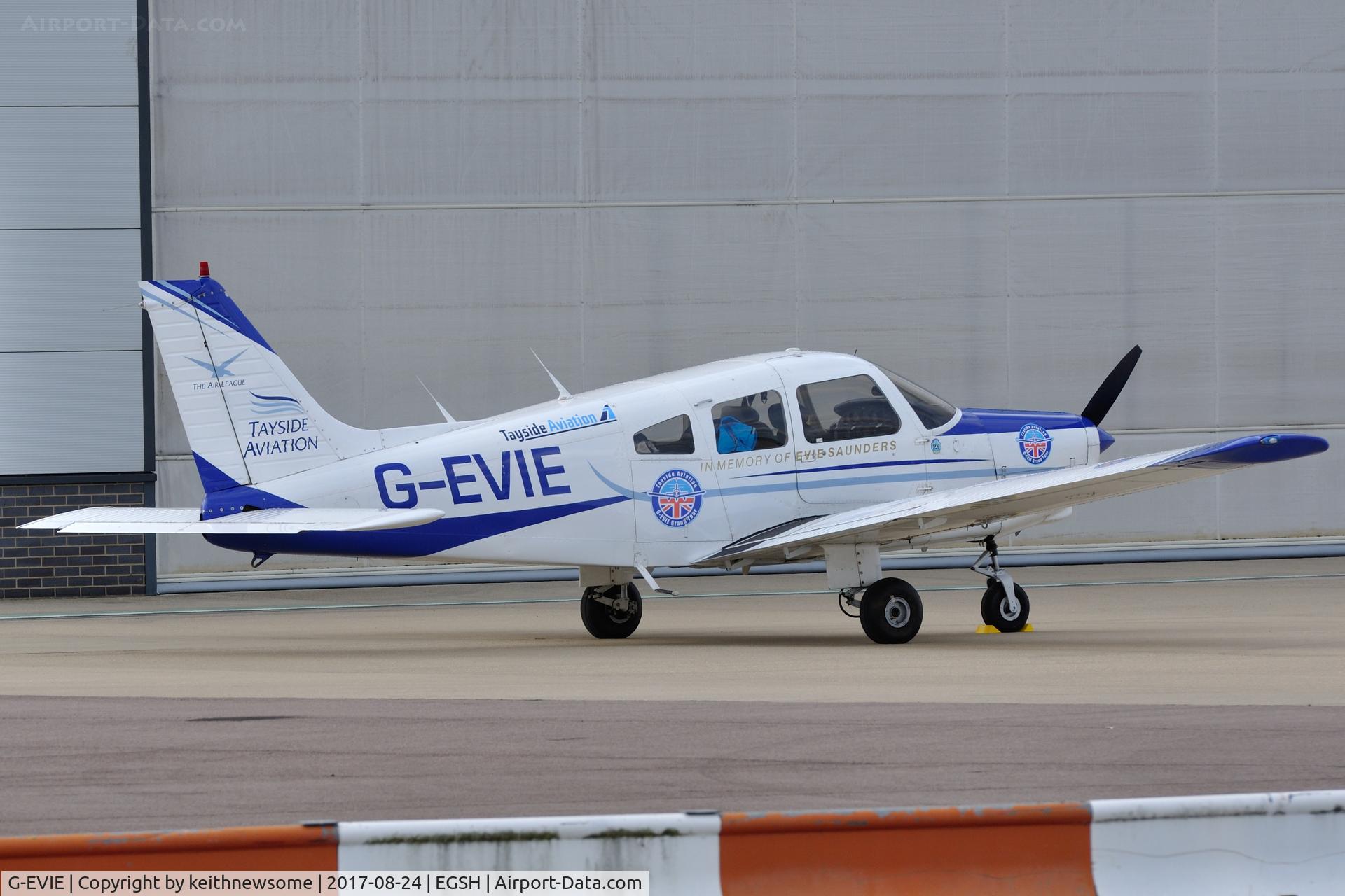G-EVIE, 1983 Piper PA-28-161 Cherokee Warrior II C/N 28-8316043, Surprise Visitor.