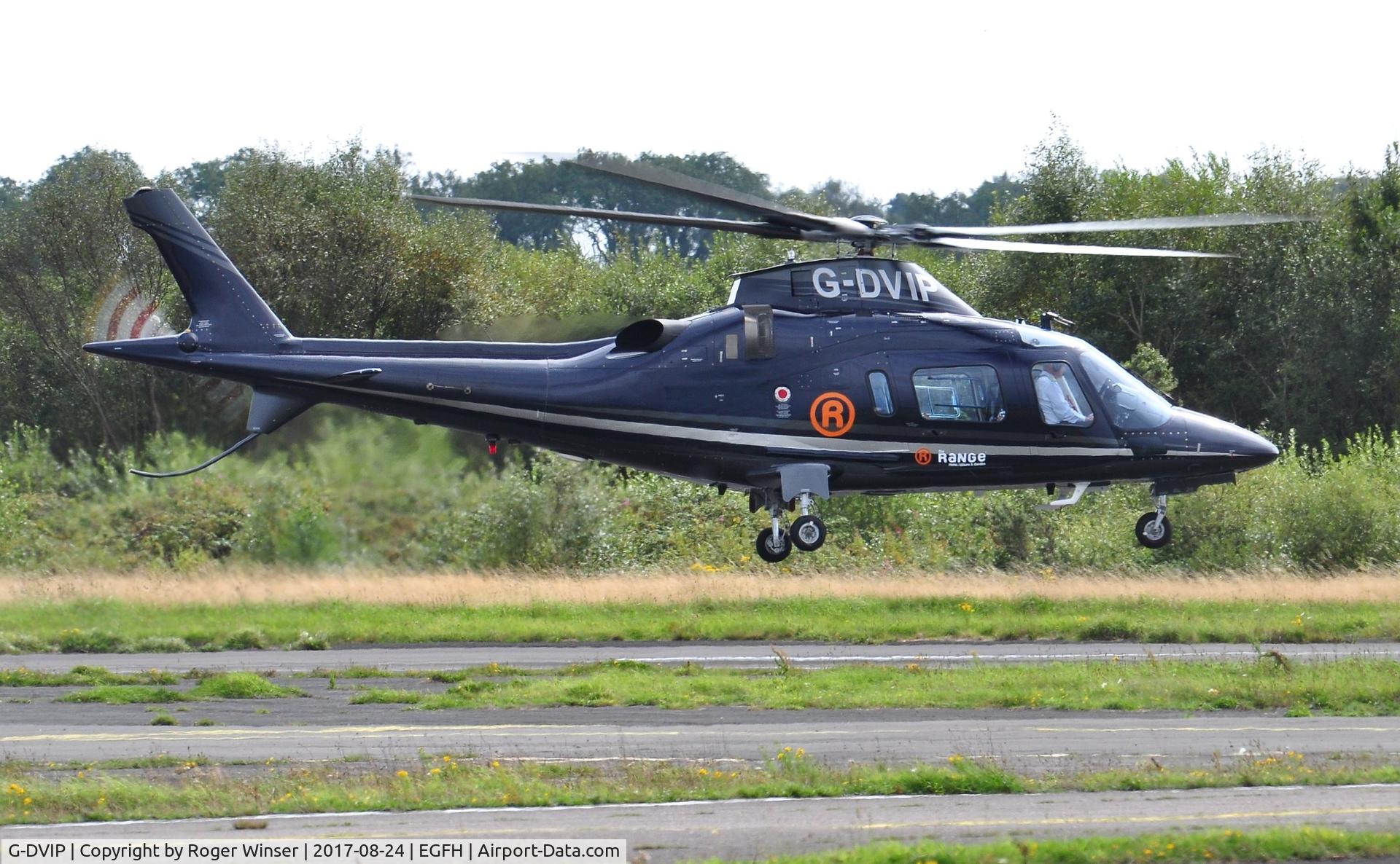 G-DVIP, 2003 Agusta A-109E Power C/N 11217, Visiting A-109E Power helicopter operated by Castle Air departing Runway 28.