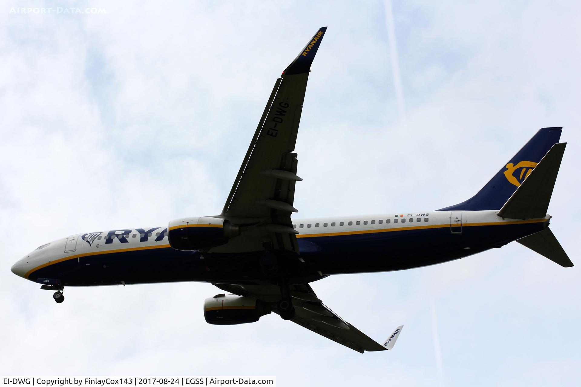 EI-DWG, 2007 Boeing 737-8AS C/N 33620, Landing at London Stansted (STN) from Tenerife (TFS) as FR8167
