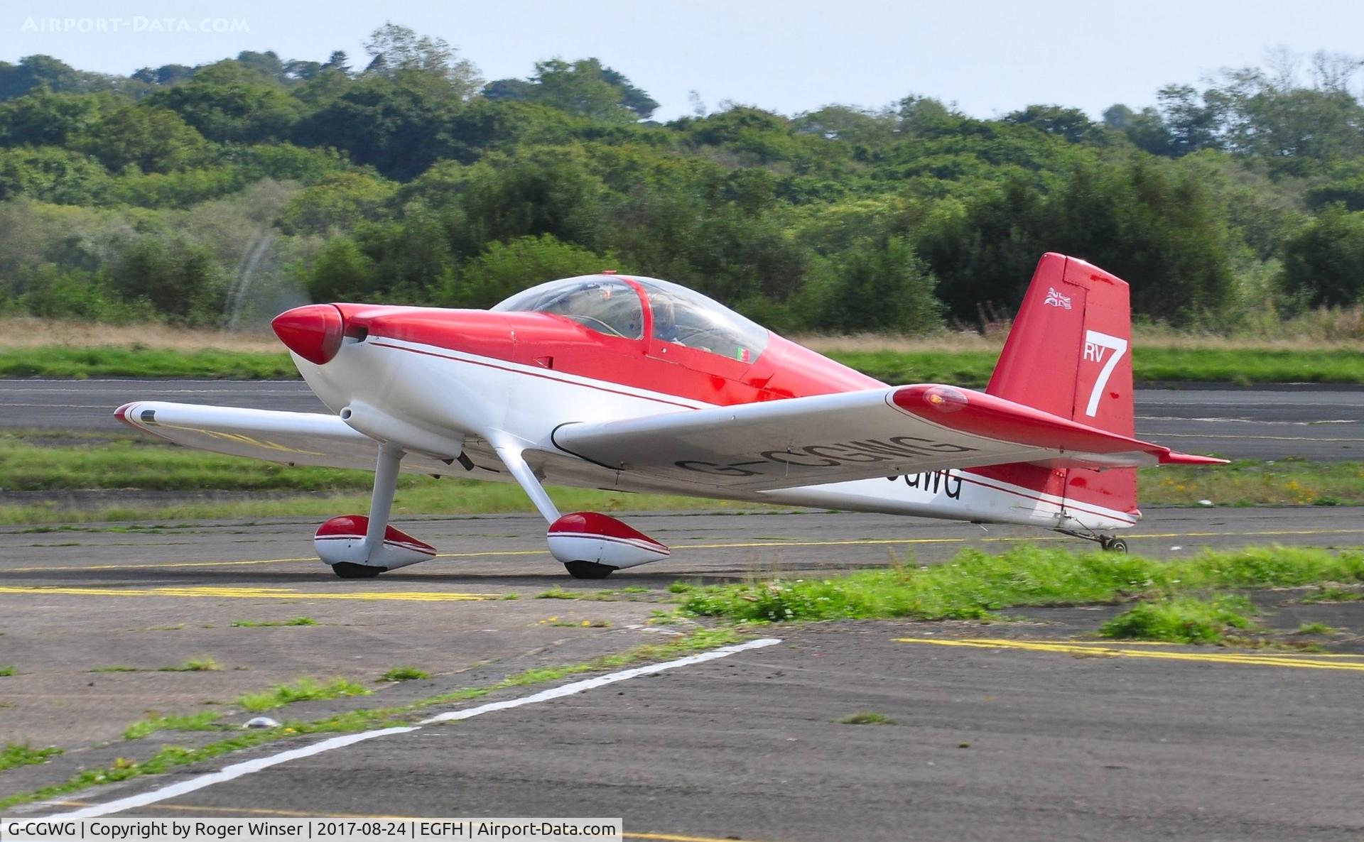 G-CGWG, 2011 Vans RV-7 C/N PFA 323-14486, Resident RV-7 aircraft.