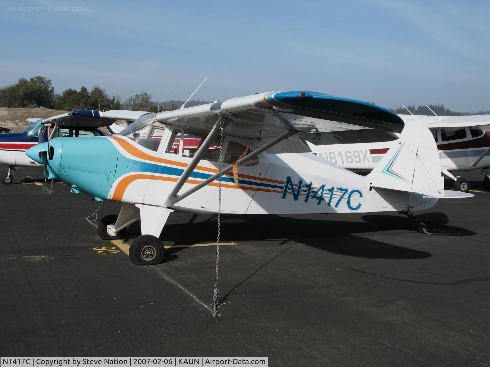 N1417C, 1953 Piper PA-22-135 Tri-Pacer C/N 22-1169, Locally-based 1953 Piper PA-22-135 Tri-Pacer @ Auburn Municipal Airport, CA