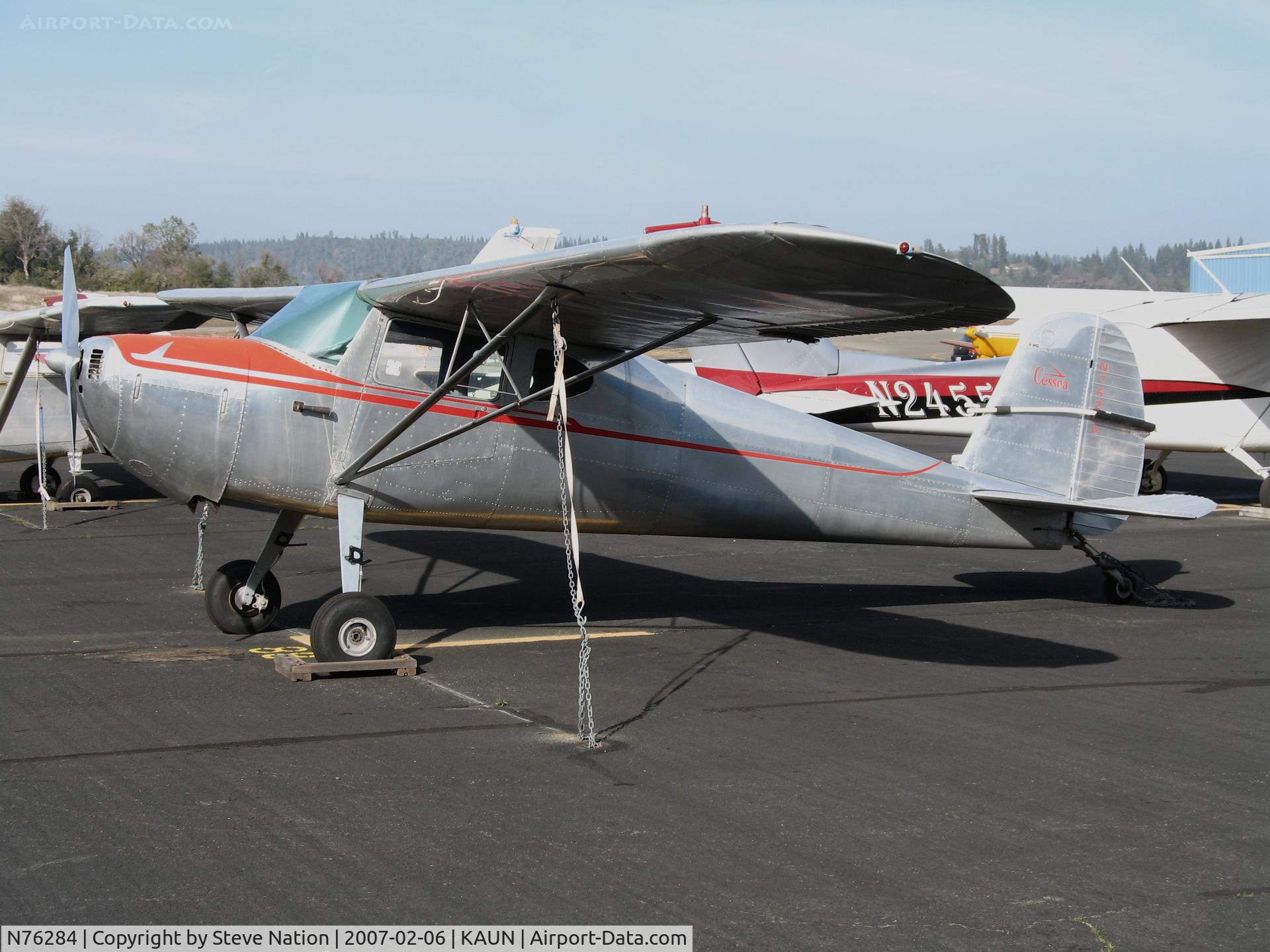 N76284, 1946 Cessna 120 C/N 10698, Locally-based 1946 Cessna 120 @ Auburn Municipal Airport, CA
