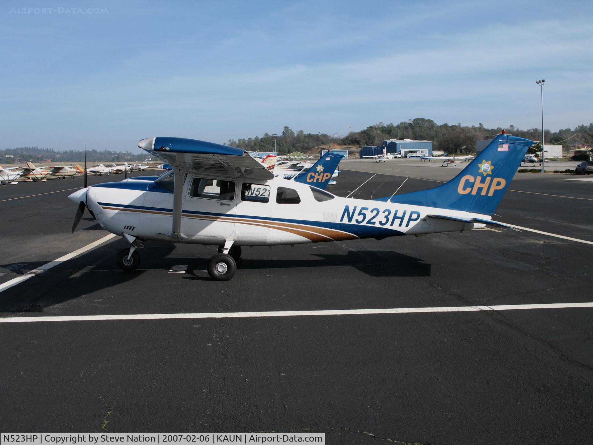 N523HP, 2001 Cessna T206H Turbo Stationair C/N T20608206, California Highway Patrol CHP 2001 Cessna T206H Turbo Stationair @ Auburn Municipal Airport, CA home base (to RV Aviation Services, Miami, FL 2016-08-19 then cancelled from USCAR 2016-11-08 as exported to Venezuela as YV-3308)