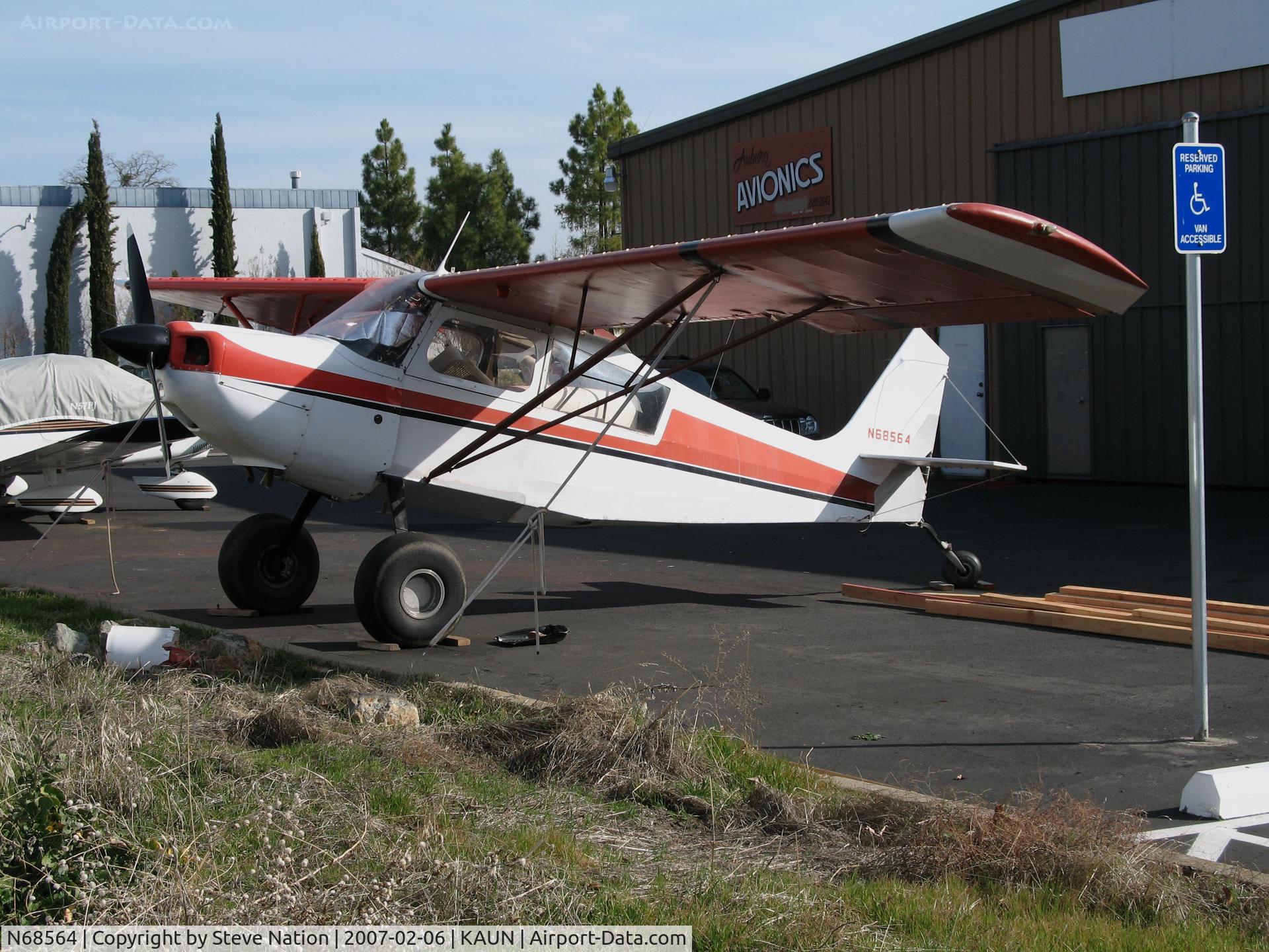 N68564, 1972 Bellanca 7GCBC C/N 394-72, Locally-based 1972 Bellanca 7GCBC with big tires @ Auburn Municipal Airport, CA (to new owner in Ogden, UT 2010-03-26)