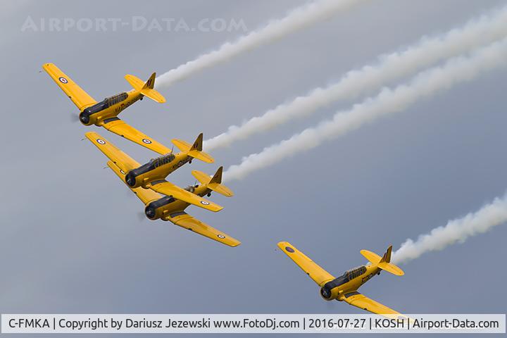 C-FMKA, 1941 Noorduyn AT-16 Harvard II C/N 75-3496, Canadian Harvard Aerobatic Team, C-FMKA