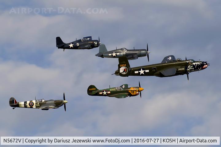 N5672V, 1945 North American B-25J Mitchell Mitchell C/N 108-47686, B-25J Mitchell 