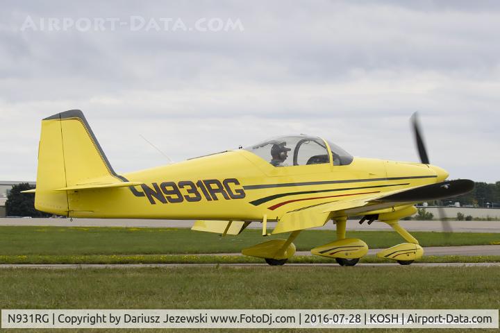 N931RG, 1995 Vans RV-6A C/N 21002, Vans RV-6A  C/N 21002, N931RG