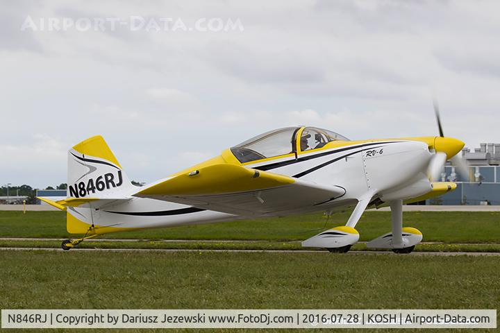 N846RJ, 2014 Vans RV-6 C/N 22874, Vans RV-6  C/N 22874, N846RJ