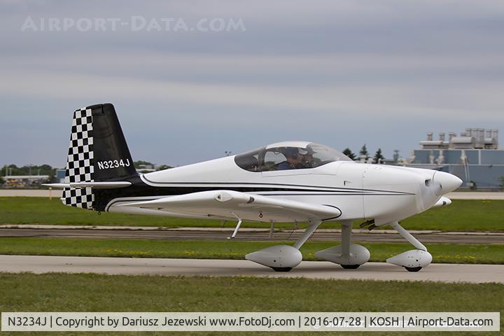 N3234J, 2007 Vans RV-7A C/N 71505, Vans RV-7A  C/N 71505, N3234J
