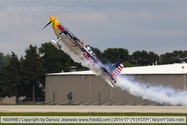 N669RB, 2000 Zivko Edge 540 C/N 0027, Red Bull Air Race pilot, Kirby Chambliss take off, N669RB