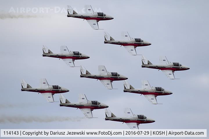 114143, Canadair CT-114 Tutor C/N 1143, CAF CT-114 Tutor 114143 C/N 1143 from Snowbirds Demo Team 15 Wing CFB Moose Jaw, SK