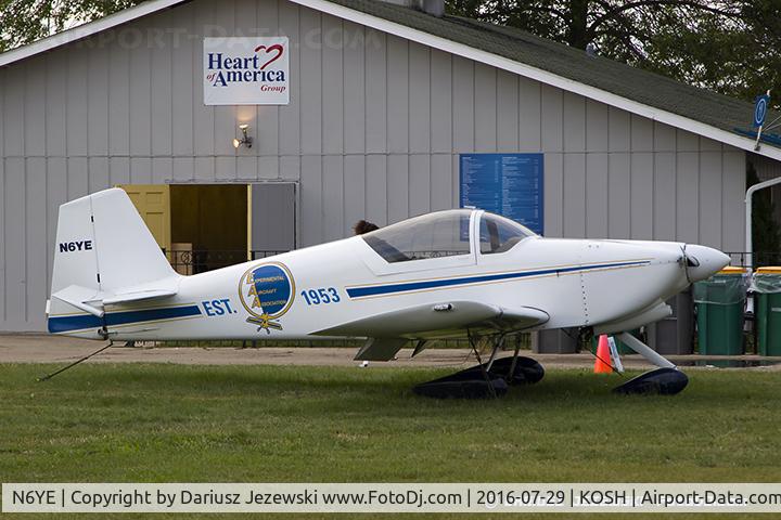N6YE, 1997 Vans RV-6A C/N 2557, Vans RV-6A  C/N 2557, N6YE