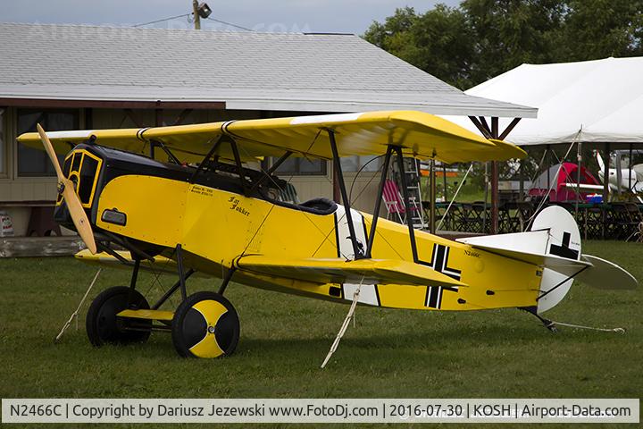 N2466C, 2012 Fokker D-VII Replica C/N 111022, Fokker D-VII (replica)  C/N 111022, N2466C