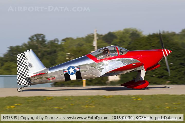 N375JS, 2000 Vans RV-6 C/N 23645, Vans RV-6  C/N 23645, N375JS