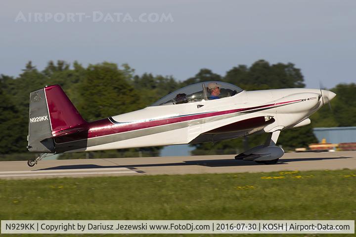 N929KK, 2002 Vans RV-4 C/N 1195, Vans RV-4  C/N 1195, N929KK