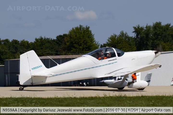 N959AA, 2001 Vans RV-6 C/N 23841, Vans RV-6  C/N 23841, N959AA