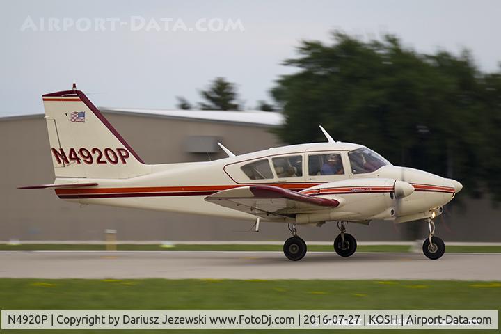 N4920P, 1962 Piper PA-23-235 Apache C/N 27-510, Piper PA-23-235 Apache  C/N 27-510, N4920P