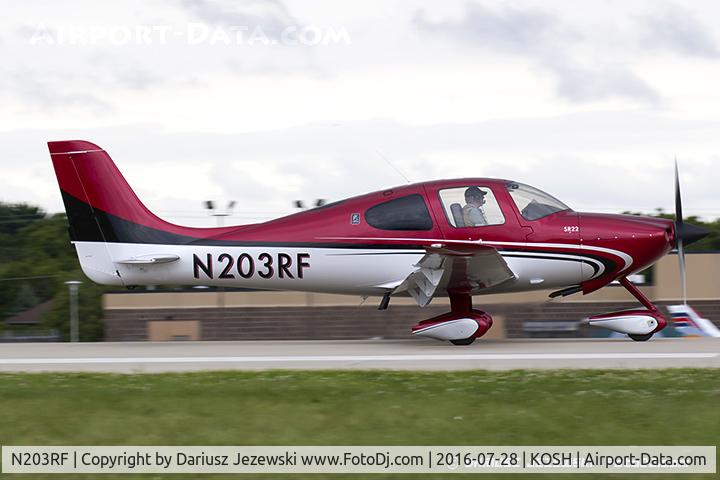 N203RF, 2003 Cirrus SR22 C/N 0453, Cirrus SR22  C/N 453, N203RF