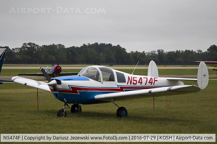 N5474F, 1968 Mooney A2a Cadet C/N B-274, Alon A-2A Aircoupe  C/N B-274, N5474F