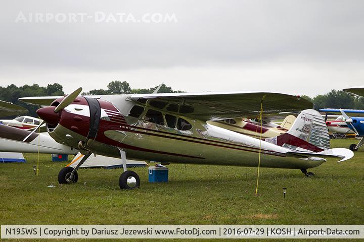 N195WS, 1952 Cessna 195B Businessliner C/N 7908, Gulfstream Aerospace G-IV  C/N 1050, N195WS