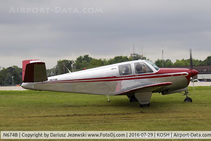 N674B, 1948 Beech A35 Bonanza C/N D-1675, Beech A35 Bonanza  C/N D-1675, N674B