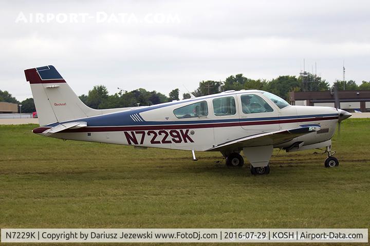 N7229K, 1986 Beech F33A Bonanza C/N CE-1089, Beech F33A Bonanza  C/N CE-1089, N7229K
